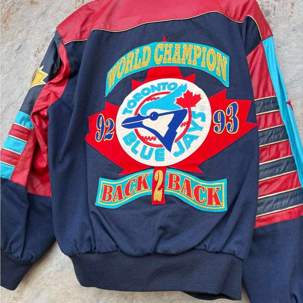 Toronto Blue Jays Back-to-Back Champion - Red and Blue 1992-1993 AUTHENTIC